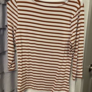 Orange and White long sleeve